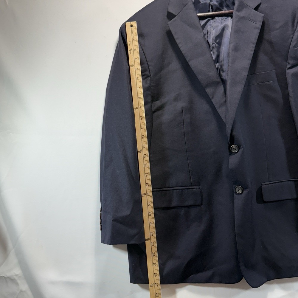 LAUREN Ralph Lauren Blazer Jacket Sport Coat Black Wool MENS SZ 44S - Picture 2 of 15